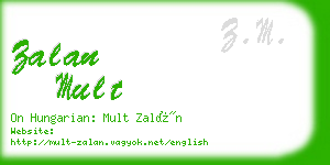 zalan mult business card